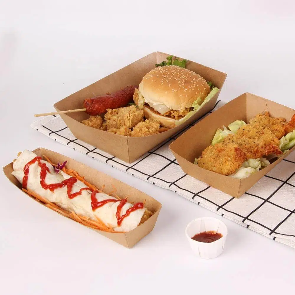 boat shaped fast food tray